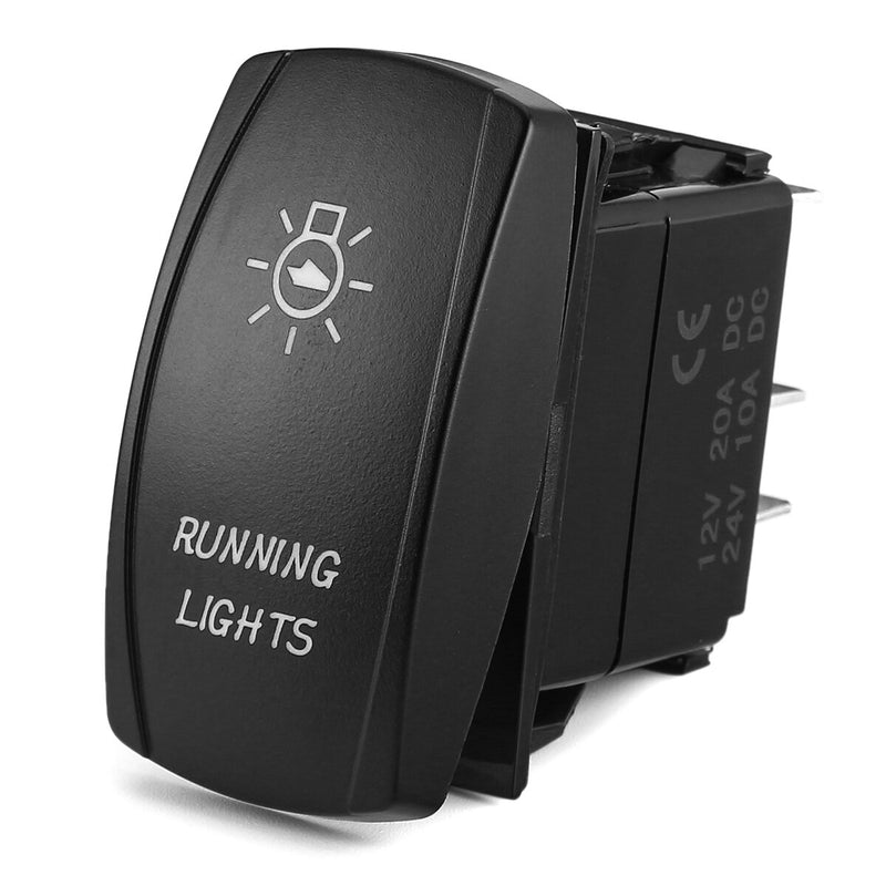 12V Dual Backlit LED Carling Rocker Switch - Laser Etched ARB