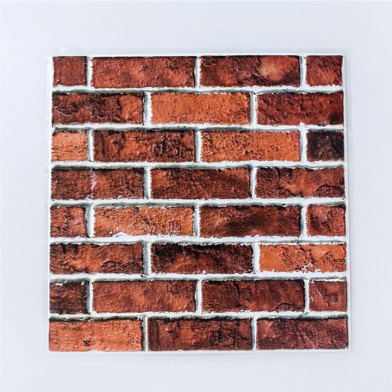 10PCS / Set 3D Wall Sticker Tile Brick Self-adhesive Soft Office Decal Art Home Decorations