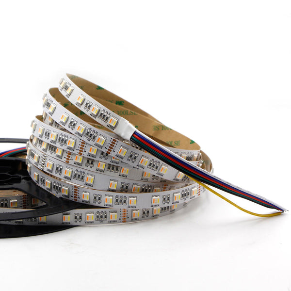 DC12V 5IN1 RGB+CCT LED Strip Light 5050 Flexible Tape Non-waterproof Indoor Lamp Home Decor