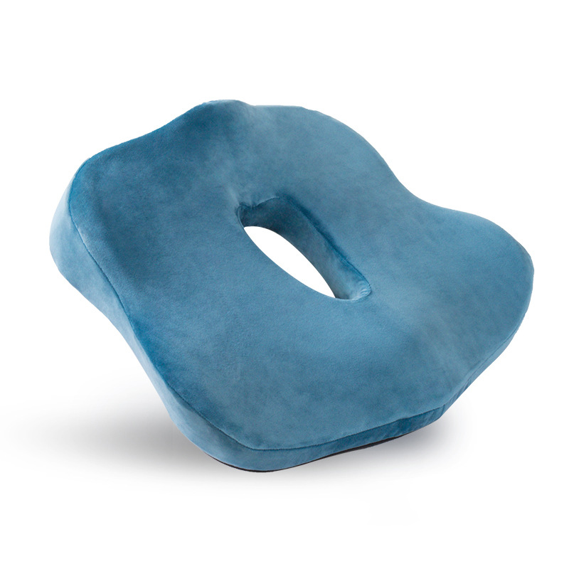 Decompression Memory Foam Cushion Winter Office Butt Cushion Butterfly Non-slip Plush Cushion For Home Office