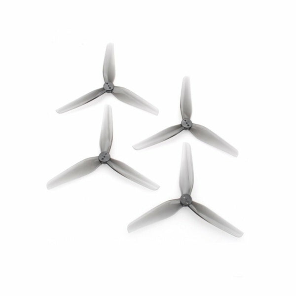 2 Pairs HQprop Durable Prop T4X2X3 4020 4 Inch 3-Blade Propeller Grey (2CW+2CCW) Poly Carbonate for FPV Racing RC Drone