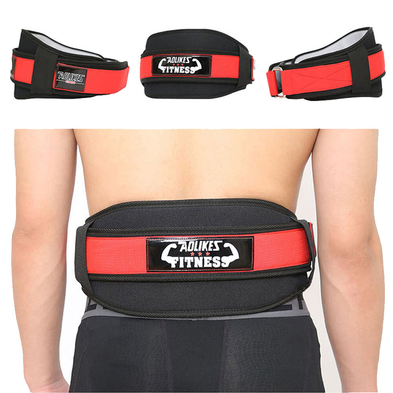 AOLIKES Waist Trainer Weightlifting Squat Training Lumbar Support Band Sport Powerlifting Belt Fitness Gym Back Waist Sports Belt