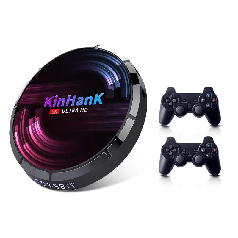Super Console X-Max Emuelec4.2 Amlogic S905X3 4GB RAM 64GB Android TV 9.0 33000 Games TV Box Game Console 4K UHD 5G Wifi bluetooth Retro Player for SS PS1 N64 SNES