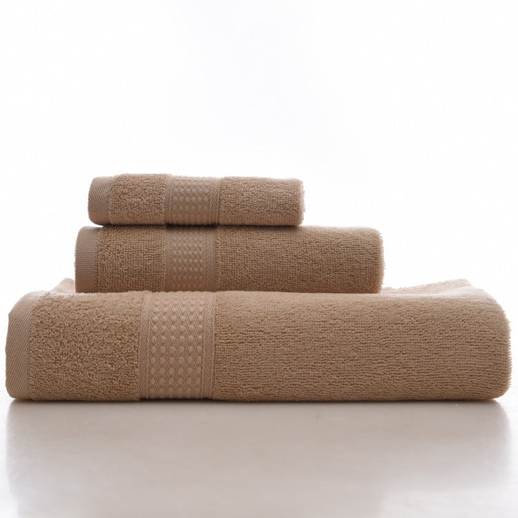 KC LN-01 Bath Pure Towels Long Stapled Cotton Beach Spa Thicken Super Absorbent Towel Sets