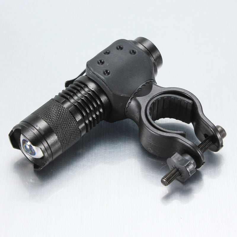 Q5 300LM Mini Zoomable LED Flashlightt Black(1*AA/1*14500), Elfeland Telescopic XPE 7w 3 Modes+Zoomable Tactical Torch