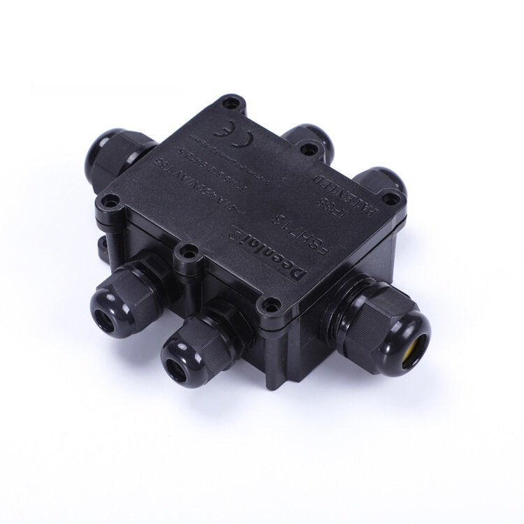 Deenlai 2P/3P/4P Small Plastic PC  IP68 Waterproof Electrical Junction Box 713 with Terminal