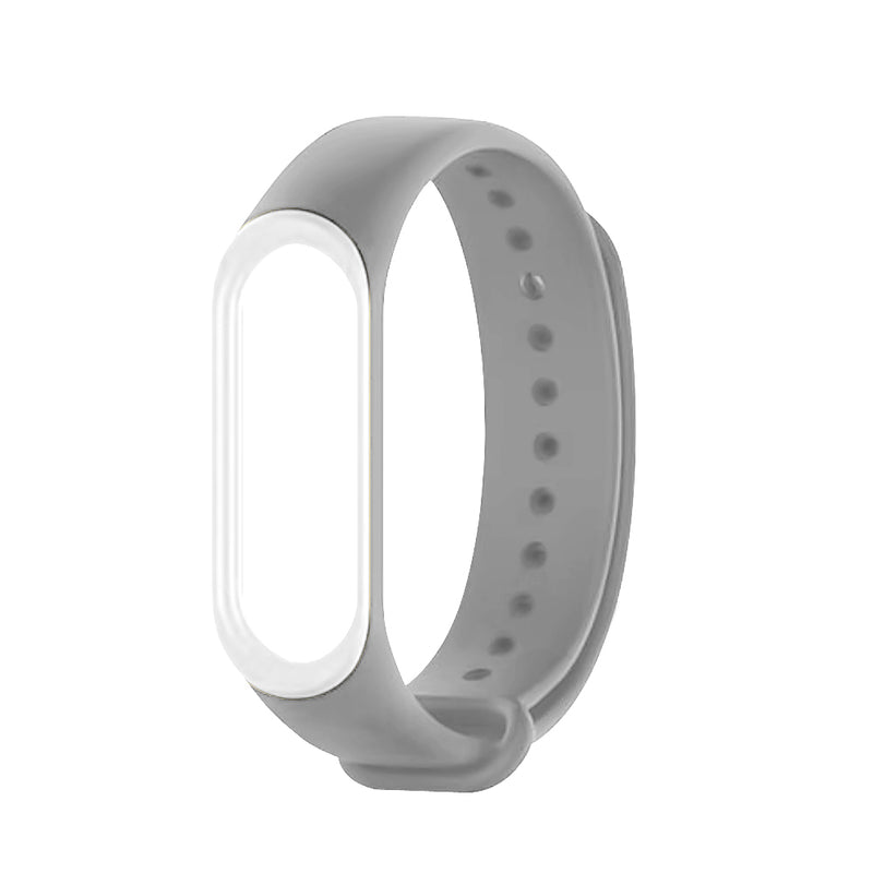 Deffrun Dual Color Silicone Watch Band Replacement Watch Strap for Xiaomi mi band 5 Non-original