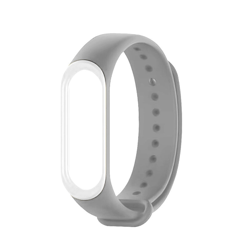 Deffrun Dual Color Silicone Watch Band Replacement Watch Strap for Xiaomi mi band 5 Non-original