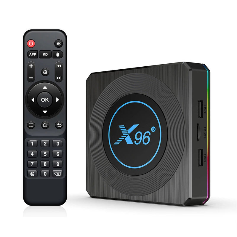 X96 X4 Amlogic S905X4 Quad Core Android 11 4GB RAM 32GB ROM Smart TV BOX 2.5G 5G Dual WIFI Bluetooth 4.1 100M Ethernet 4K HD