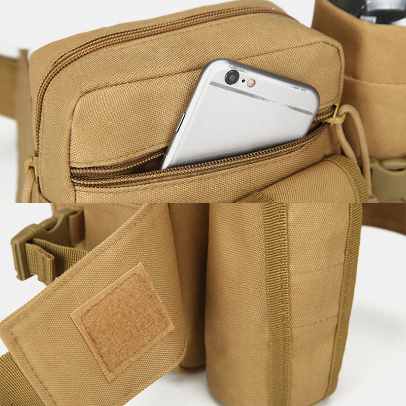 Men Multifunction Tactical Belt Bag Casual Sling Crossbody Bag Waist Bag