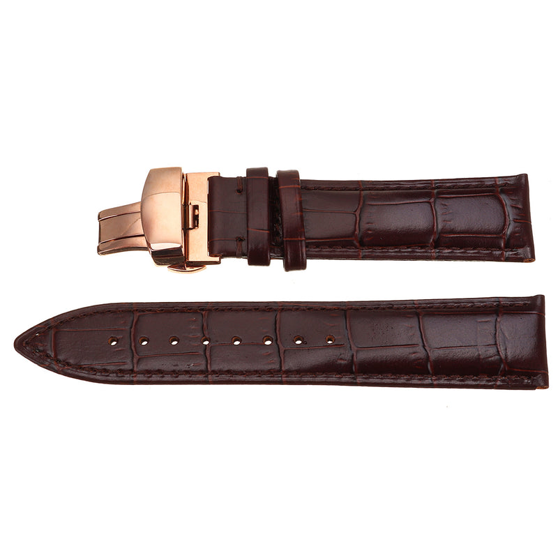 Bakeey Genuine Leather 22MM 24MM Watch Band Kit Butterfly Buckle Deployment Clasp Strap