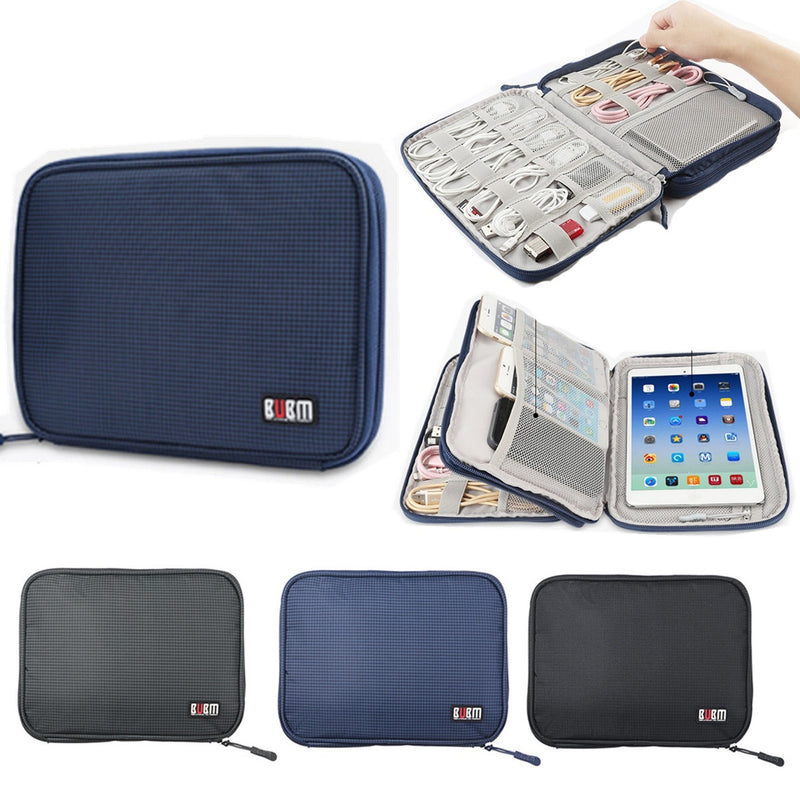 BUBM Portable Travel Large Capacity Watch Tablet Earphone U Disk Cable Digital Devices Organizer Storage Bag