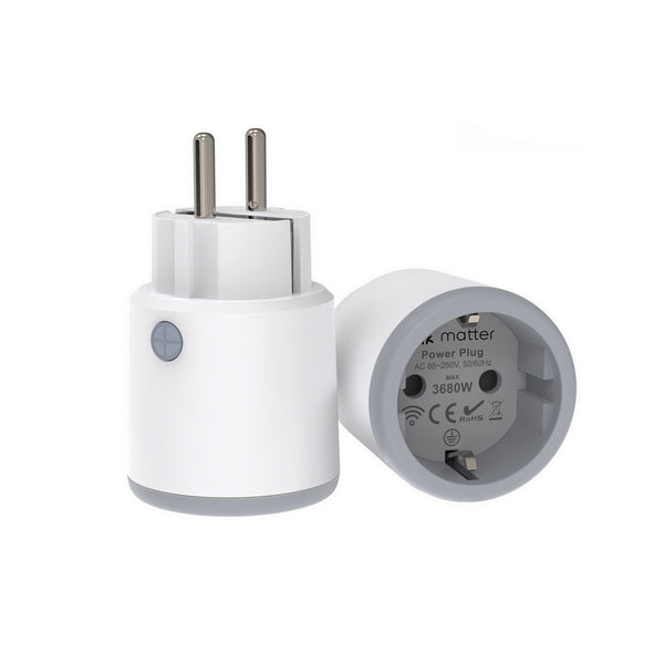 MoesHouse WiFi Smart Plug Socket 16A 3680W AC 85-250V 50/60Hz Smart Timer Outlet Power Monitor Support Tuya Apple Work With Google Home Alexa