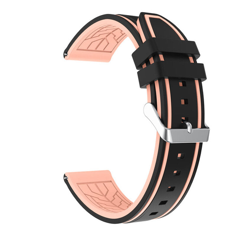 Bakeey 22mm Silicone Smart Watch Band Replacement Strap For Samsung Gear S3/Huawei Watch GT 2 46MM/Amazfit Stratos 2/2S