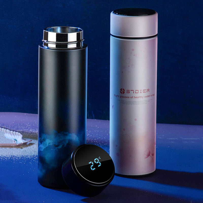 CS04-450 450ML Smart Mug Stainless Steel Water Thermal Bottle With LCD Touch Screen Temperature Display Vacuum Cup