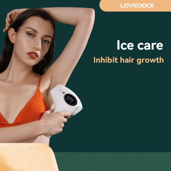 Bosidin D-1128 Laser Hair Removal 5 Level Energy Ice Cool Skin Rejuvenation 3 Accessory Heads Permanent Hair Removal Home Pulsed Light Ipl Depilator