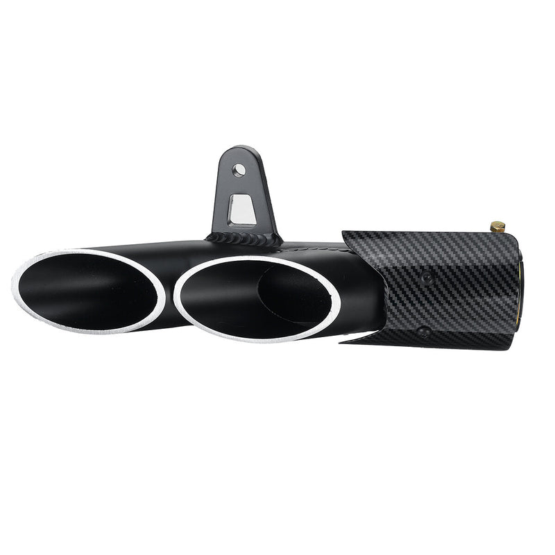 Motorcycle Exhaust Muffler Tail Pipe for Yamaha 250/300 and Kawasaki ZX6R10R - Dual Outlet For For