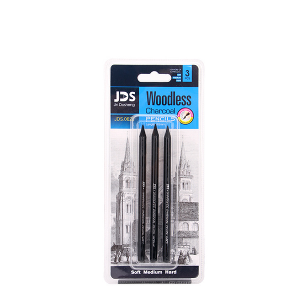 3/6 Pcs Professional Drawing Sketch Full Carbon Pen Art Student Pencil Painting Supplies