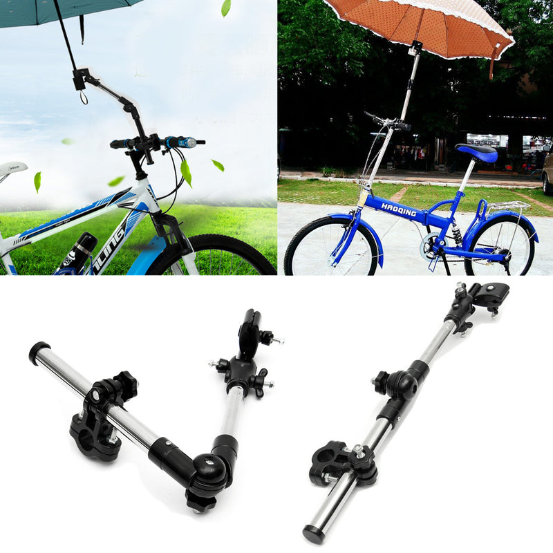 Umbrella Stand Baby Car Supporter Connector Holder Pipe Bar Attachment Clamp Wheelchair Scooter