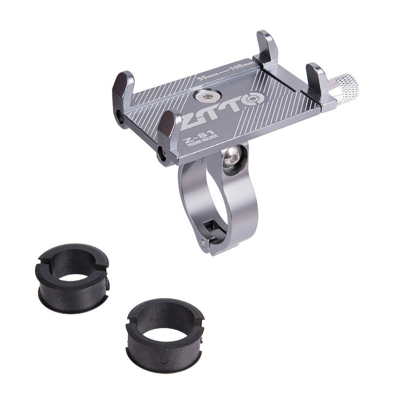 ZTTO Z-81 Universal Outdoor Vlog Recording Aluminum Alloy MTB Motorcycle Road Bike Bicycle Handlebar GPS Mobile Phone Holder Stand for Devices between 55-100mm Width