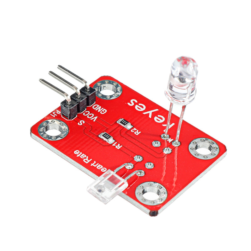 Keyes Brick Finger Heartbeat Module(Pad hole) with Pin Header Board Analog Signal