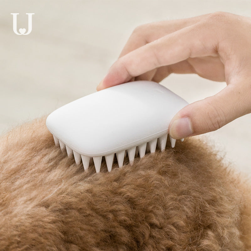 Jordan&Judy Pet Dog Silicone Comb Hair Removal Brush Smooth Surface Easy Cleaning From