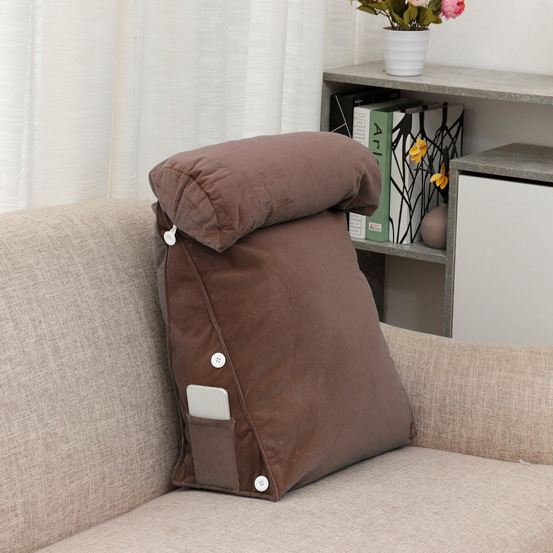 Sofa Back Cushion Bed Couch Seat Rest Pad Waist Support Backrest Pillow with Head Cushion Home Office Furniture Decorations