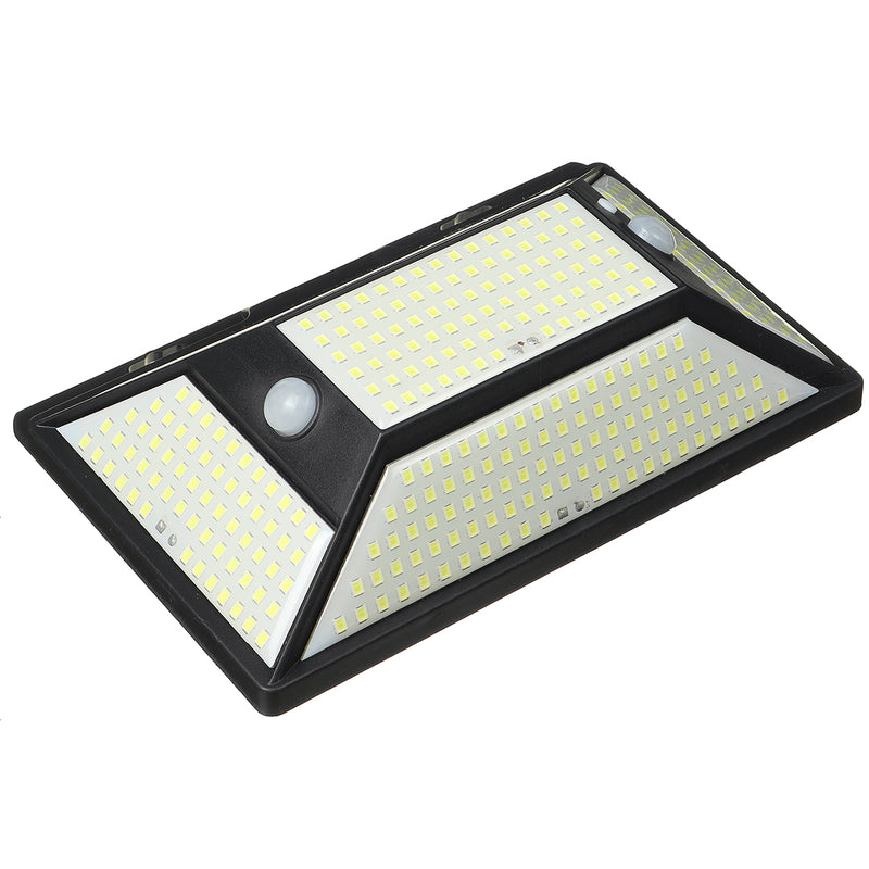318 LED Solar Powered PIR Motion Sensor Wall Security Lights Outdoor Garden Lamp