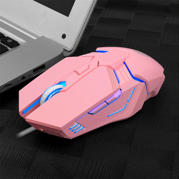 K-snake M12 Wired Mechanical Mouse USB Wired RGB 3200DPI Adjusable 6 buttons Gaming Mouse Mice for Notebook Computer Laptop