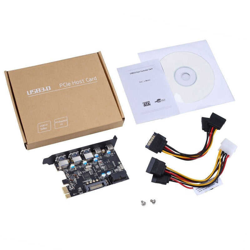 PCI Express Card to 3 PORTS USB 3.0 2 Ports USB3.1 Type-C Internal USB 3.0 20PIN 7 Ports USB Hub PCIE to Type-C Expansion Card for Desktop PC