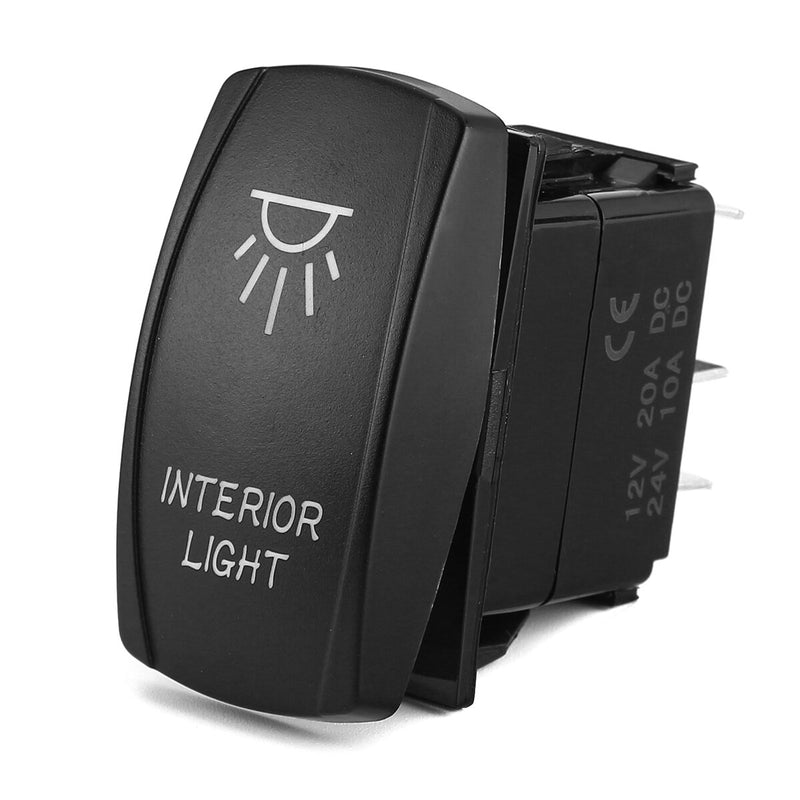 12V Dual Backlit LED Carling Rocker Switch - Laser Etched ARB