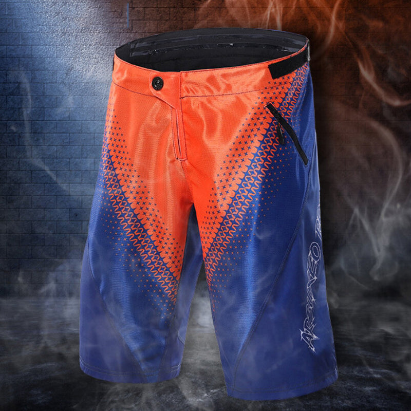 ARSUXEO Men's Cycling Shorts Loose Fit Bike Shorts Outdoor Sports Bicycle Short Pants MTB Mountain Shorts Water Resistant