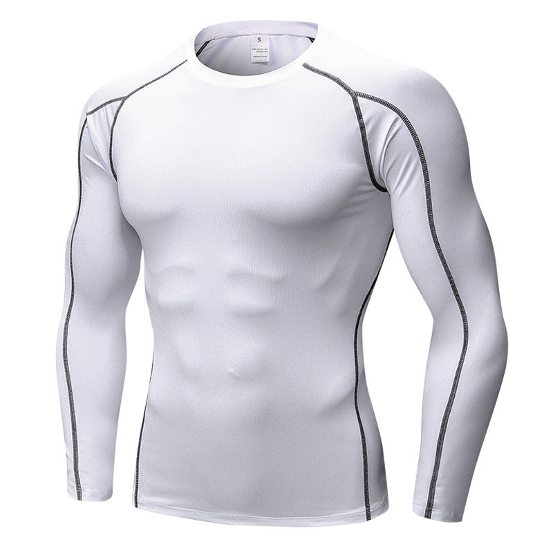 Pro Mens Compression Tight Long Sleeve Shirts Fitness Training Tops Activewear