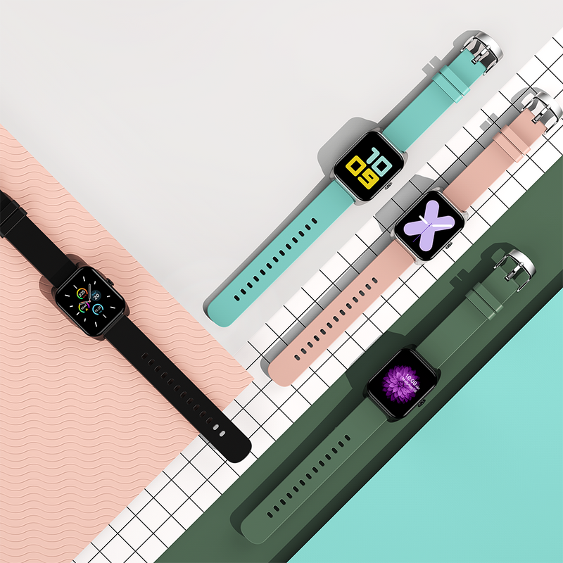 Bakeey B58 Heart Rate Blood Pressure Monitor Brightness Control Custom Dial Colorful Smart Watch