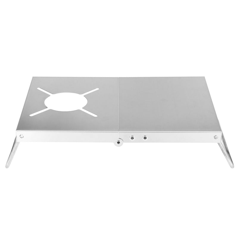 IPRee Stainless Steel Camping Stove Bracket Heat Insulation Table Gas Furnace Folding Cooker Table Stove Accessories