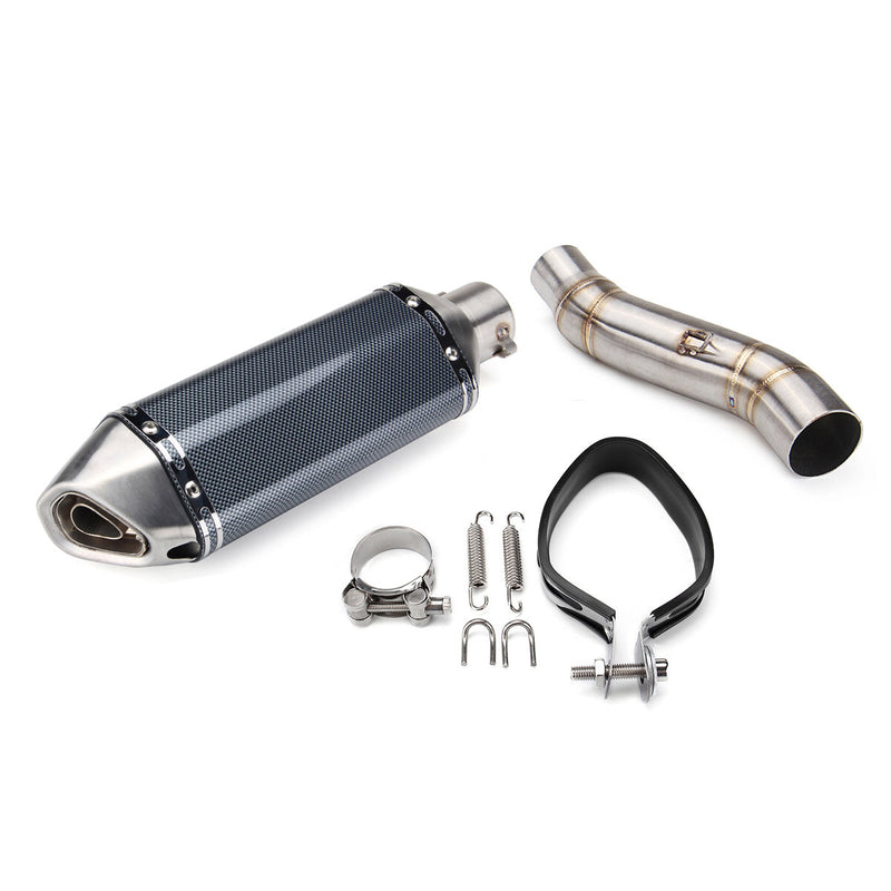 51mm Exhaust Muffler Pipe Slip On Link Middle Pipe For Honda CBR300R CB300F