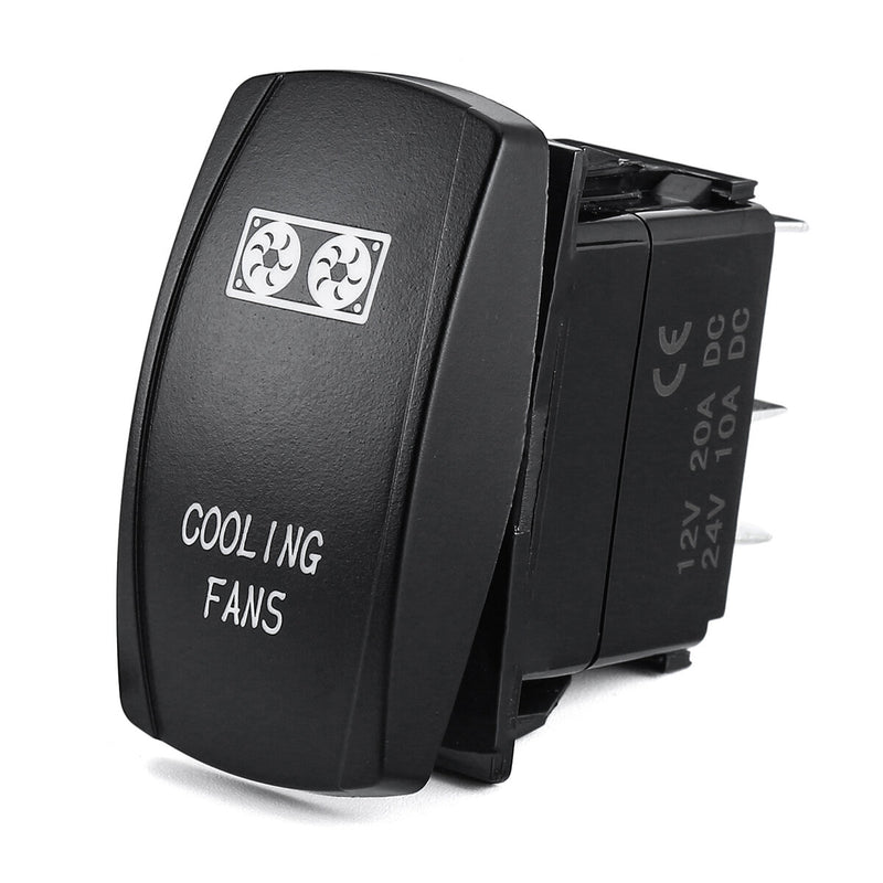 12V Dual Backlit LED Carling Rocker Switch - Laser Etched ARB