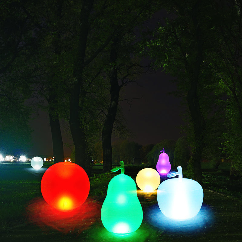 16 Color LED PVC Inflatable Ball/Avocado/Apple Shape Landscape Light Hanging Gargen Light Remote Control Waterproof Pool Light Floating Lamp