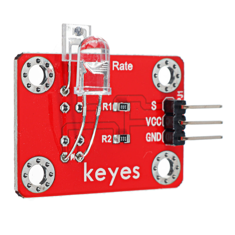 Keyes Brick Finger Heartbeat Module(Pad hole) with Pin Header Board Analog Signal