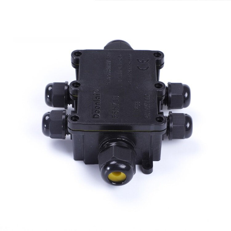 Deenlai 2P/3P/4P Small Plastic PC  IP68 Waterproof Electrical Junction Box 713 with Terminal
