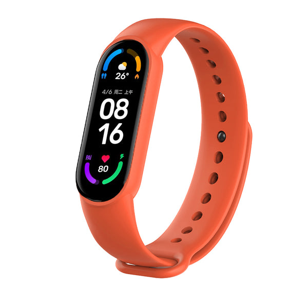 [Multi-Color] Bakeey Comfortable Lightweight Pure TPU Watch Band Strap Replacement for Xiaomi Mi Band 6 / Mi Band 5 Non-Original