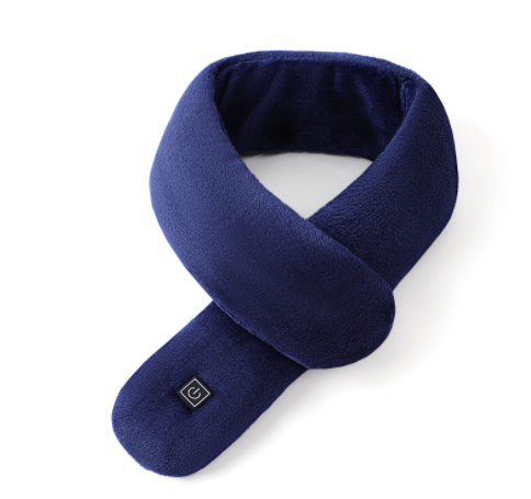 TENGOO Electric Heating Scarf 3 Gears Heating 4 Modes Massage Ajustable Winter Warm USB Rechargeable Neckerchief Plush Collar