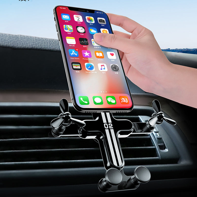Bakeey Gravity Linkage Automatic Lock Air Vent Car Phone Holder 360 Degree Rotation For 4.0-6.5 Inch Smart Phone iPhone 11 Samsung Note 10