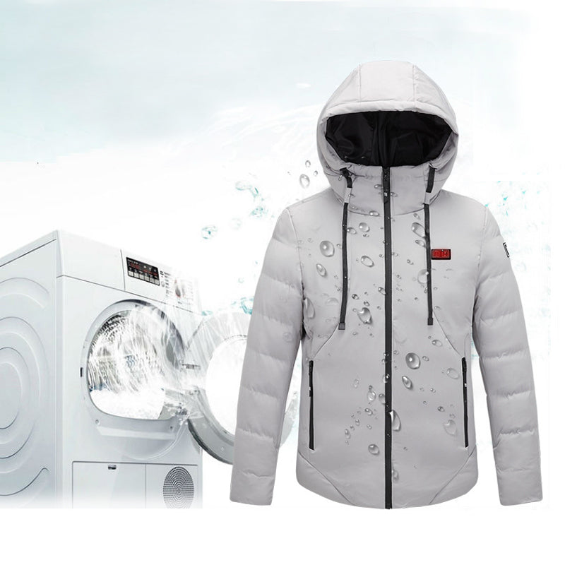 3-Modes Control Winter Heated Jacket USB Charging Coat Warm Up Heated Clothing Washable Soft Safe Top
