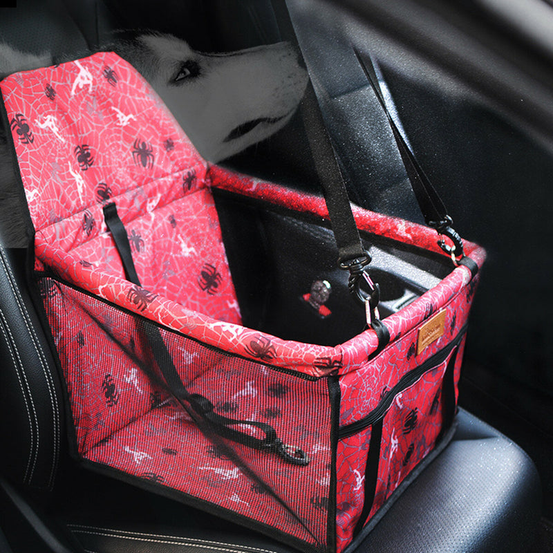A Safe and Comfortable Carrier for Your Dog While You Travel - Foldable Pet Car Seat Cover Basket Protector Puppy Pet Bag