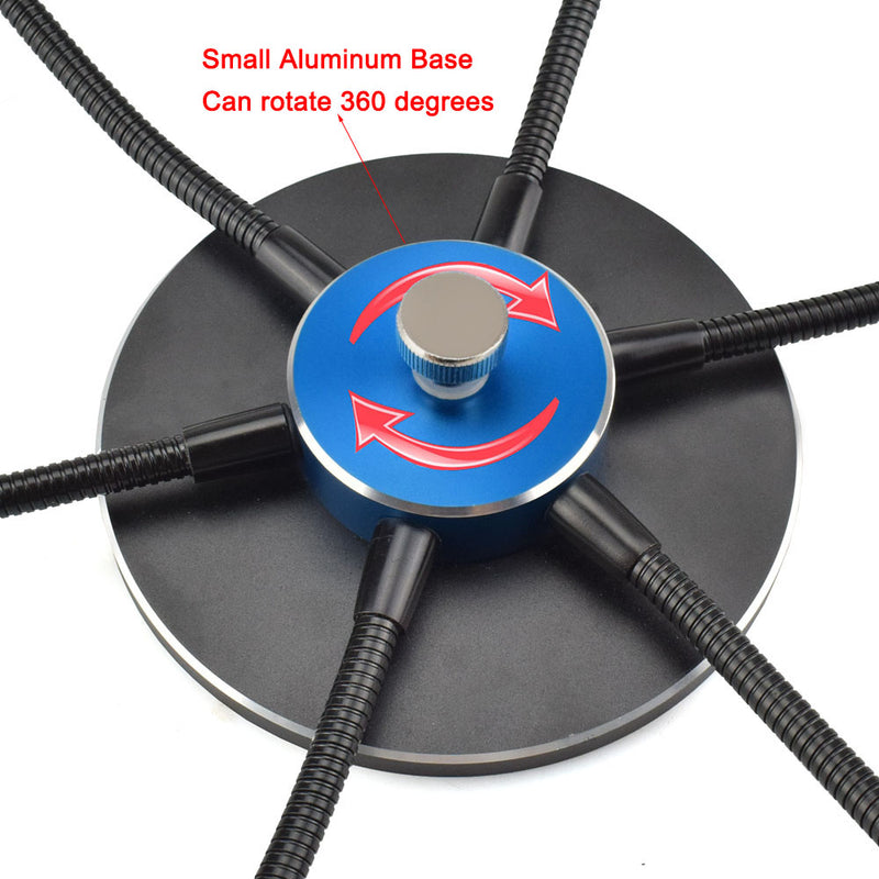 NEWACALOX Soldering Iron Holder Soldering Station USB 6Pcs Flexible Arms Third Hand Welding Tool