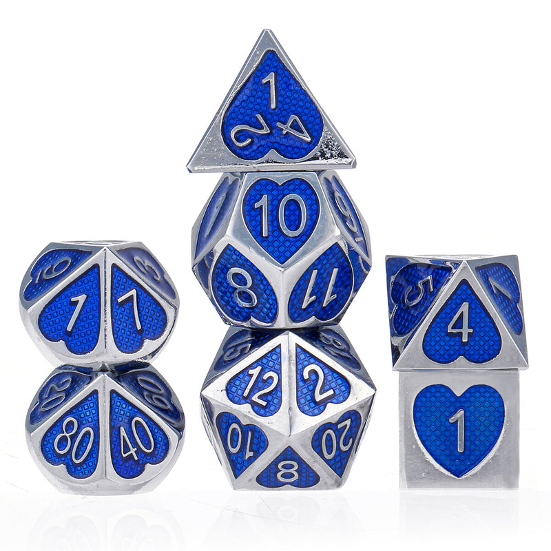 7Pcs Zinc Alloy Polyhedral Dices For RPG MTG DND Dungeons Dragons Role Playing Table Games Dice