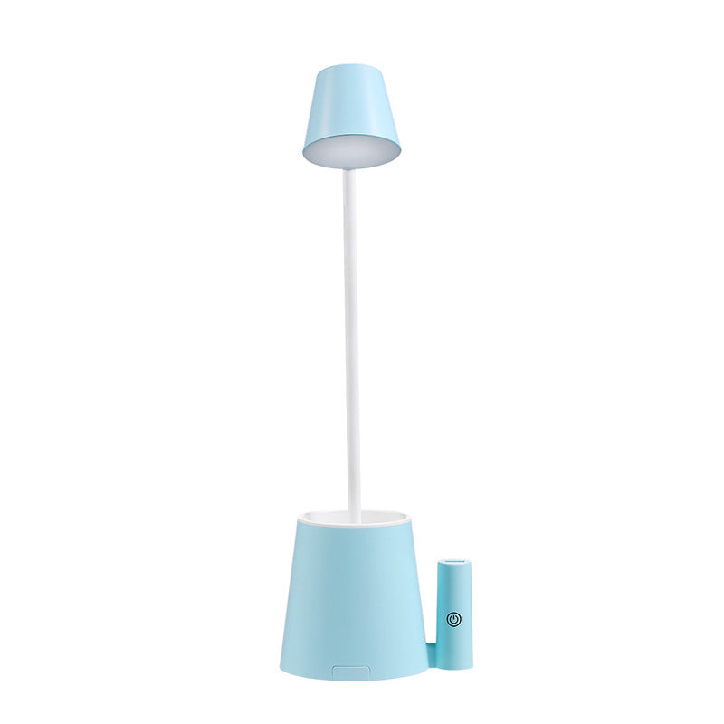 USB LED Table Lamp for Children With Fan Phone Hoder Touch On/Off Switch 3 Modes Eye Protection Desk Lamp