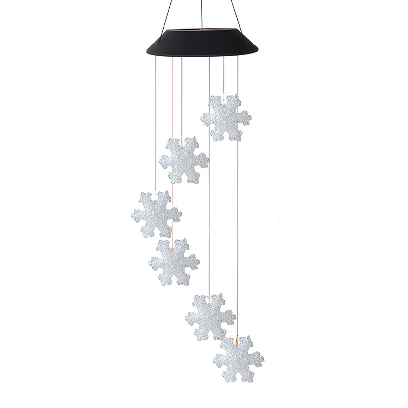 LED Colour Changing Hanging Wind Chimes Solar Powered Ball Lights Garden Outdoor
