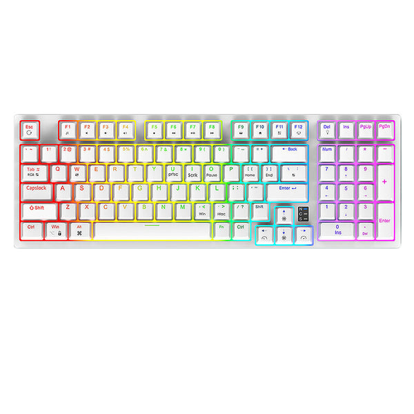 Readson H98 97 Keys Mechanical Gaming Keyboard Hot Swappable RGB Backlit OEM Profile Type-C Wired 98% Layout Gaming Keyboard